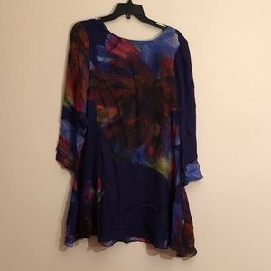 Anthropologie Leifsdottir Royal Blue Medium dress